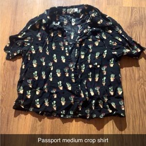 Cactus crop top